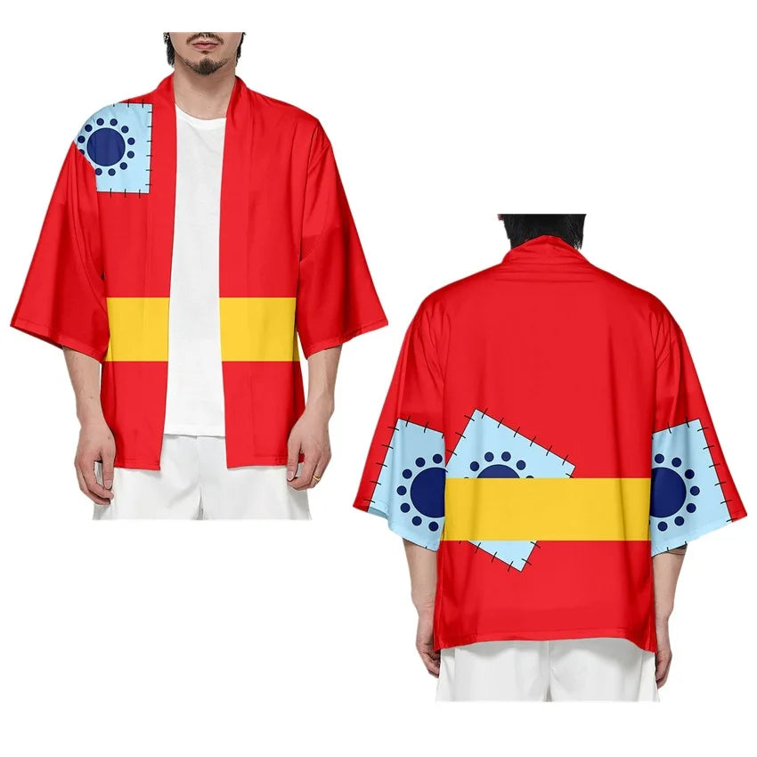 One Piece Cosplay Kimono - Luffy, Zoro, & Ace Cloak Cardigan Robe