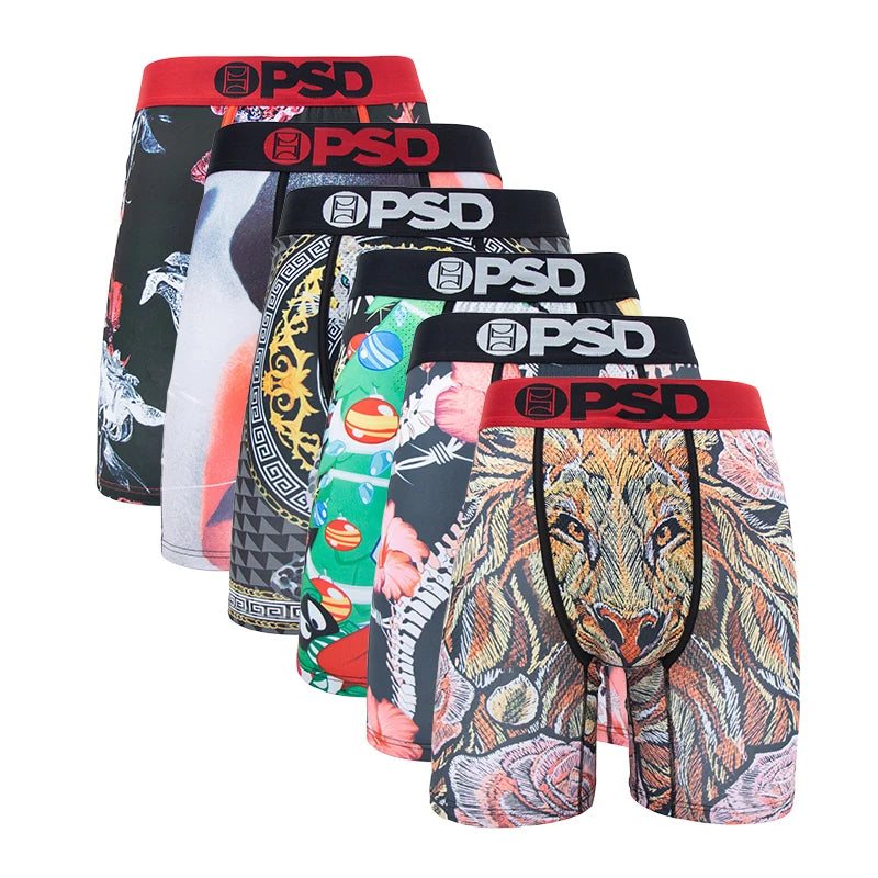 6-Pack Men’s Boxer Briefs – Breathable, Stylish & Comfortable Fit
