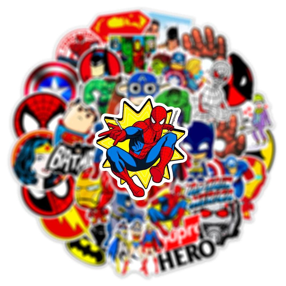 Assemble Your Sticker Squad! Marvel Avengers Stickers - 10/30/50-Pack, Waterproof, Perfect for Kids, Teens & Adults