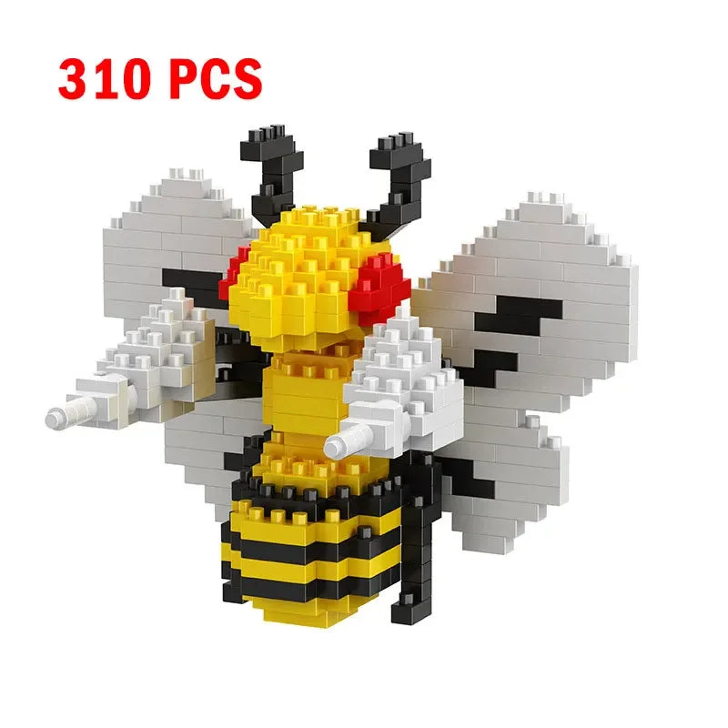 66pcs Pokemon Small Building Nanoblock Cartoon Pikachu Animal Model Education Game Graphics Pokemon Toys For Kids Birthday