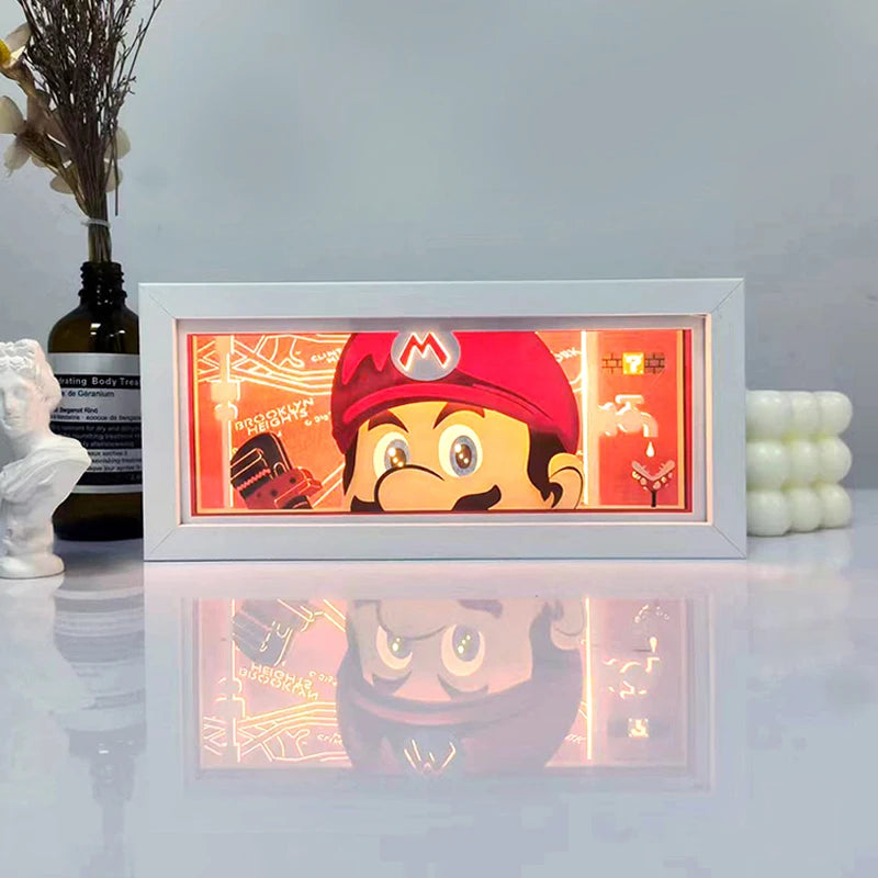 Anime LED Light Box – Manga Paper Carving Desk Lamp for Kids & Collectors