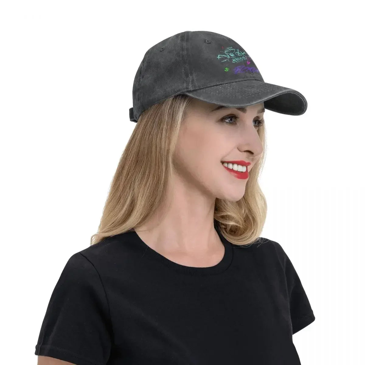 Men's Jinx Monkey Graffiti Baseball Cap - Stylish Arcane LOL Trucker Hat for Casual Outdoor Activities