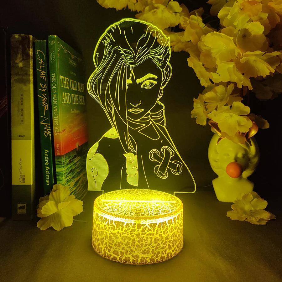 Jinx League of Legends Night Light - Cool Bedroom Decoration & Gift for Gamers