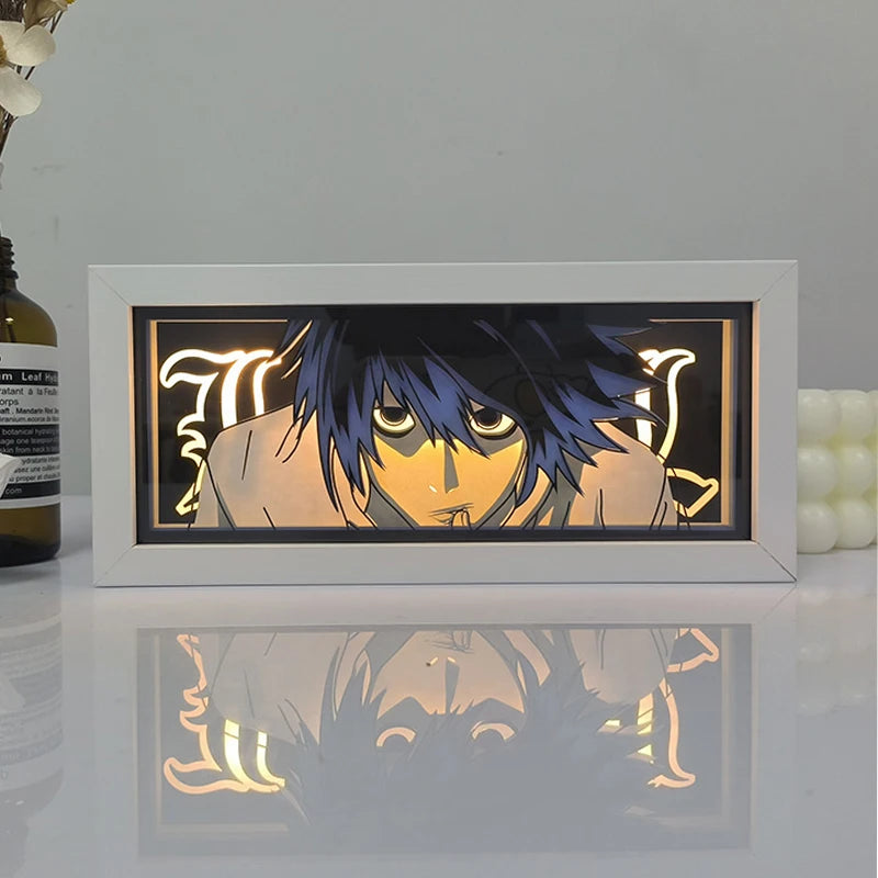 Anime LED Light Box – Manga Paper Carving Desk Lamp for Kids & Collectors