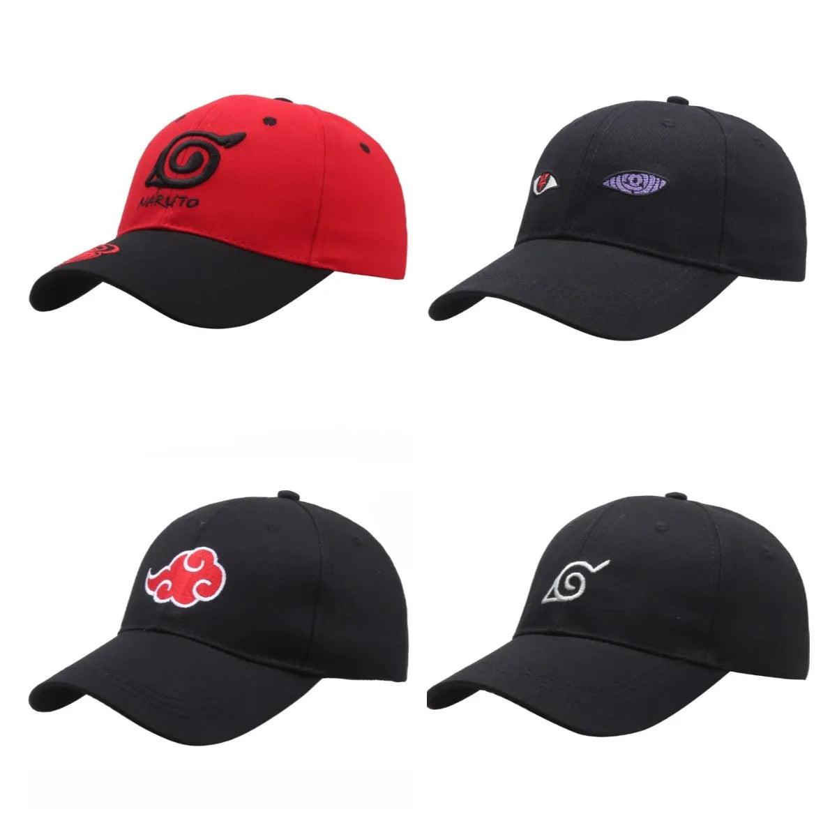 Unisex Embroidered Baseball Hat – Adjustable Uzumaki Akatsuki Cosplay Sun