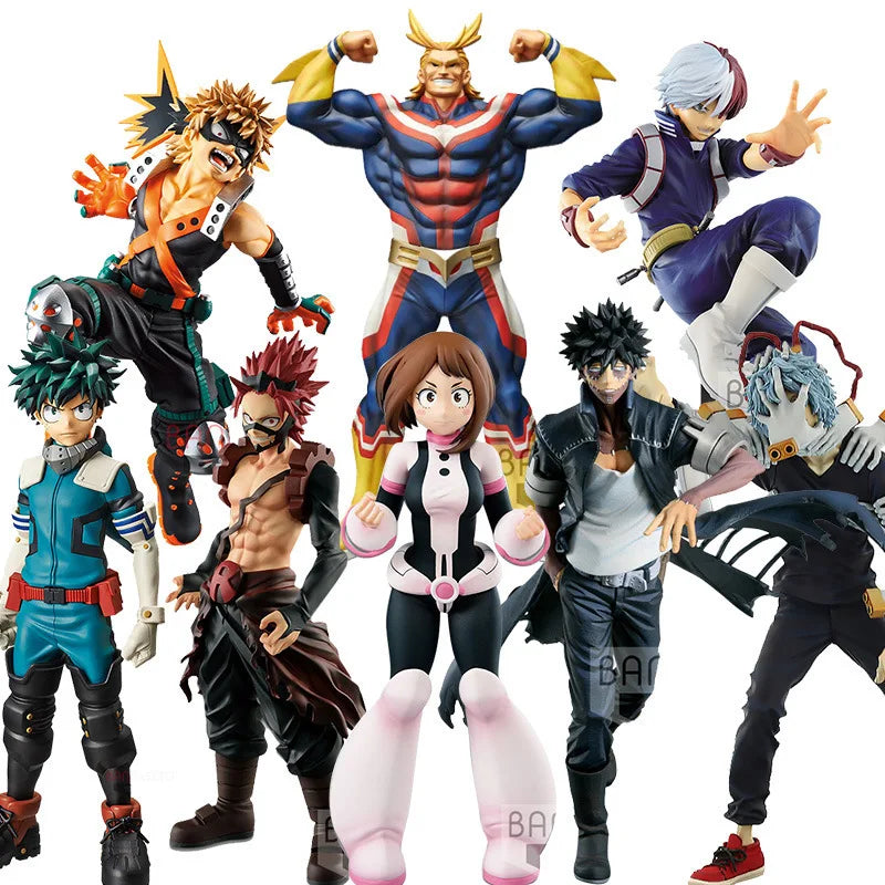 My Hero Academia Figure Set - Deku, Bakugo & Todoroki - MINISO Officially Licensed Collection - Rexpect Nerd