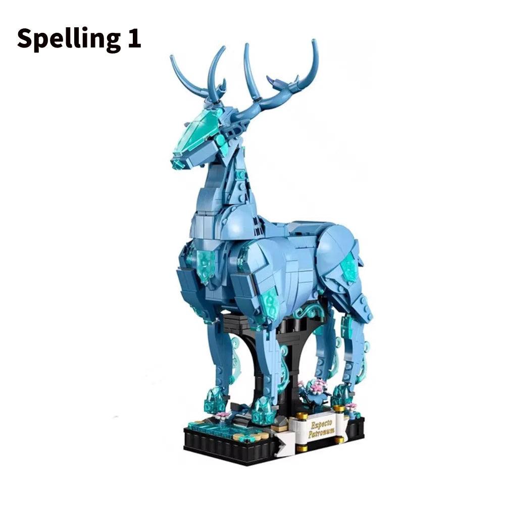 Wizarding World Patronus 2-in-1 Building Blocks Set - Collectible Christmas Gift for Teens 14+