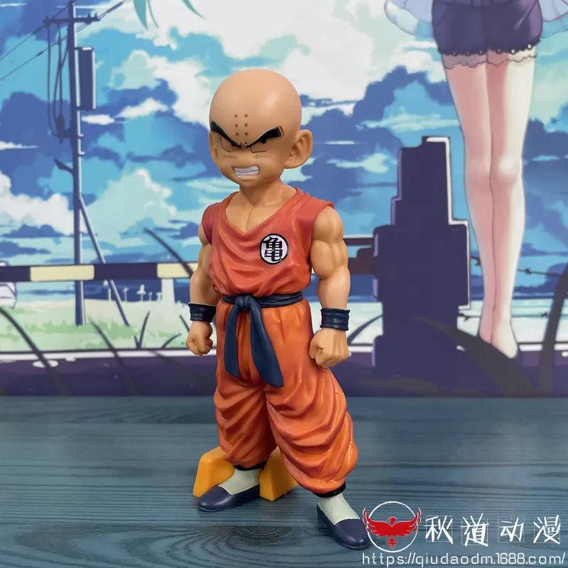 Power Up Your Collection! Dragon Ball Z Super Saiyan Krillin Action Figure - 18cm PVC Figure, Perfect for DBZ Fans!