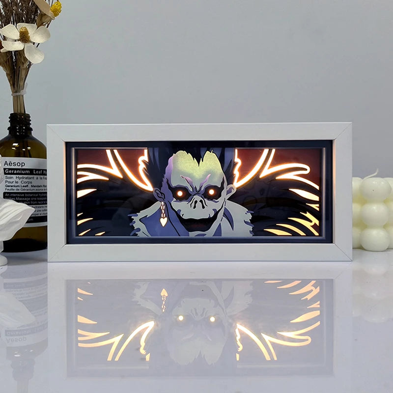Anime LED Light Box – Manga Paper Carving Desk Lamp for Kids & Collectors