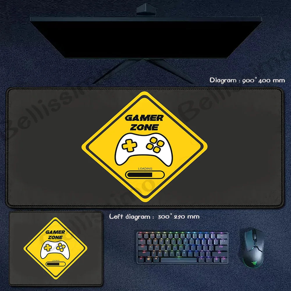 Retro Game Controller Mouse Pad Anti-Slip Rubber XL Desk Mat Office Computer Large Gaming Accessories HD Gamer Mousepad Playmat