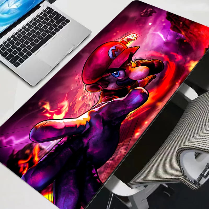 Gamer Desk Mat Super M-mario XXL Mousepads Pc gift Mouse Pad Office Desk Pads Large Mousepad Non-slip For Computer For LOL