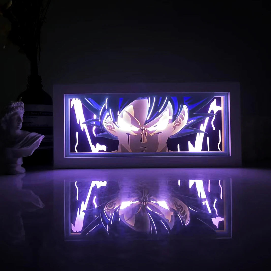 Dragon Ball 3D LED Light Box – Anime Paper-Cut Night Lamp with Remote