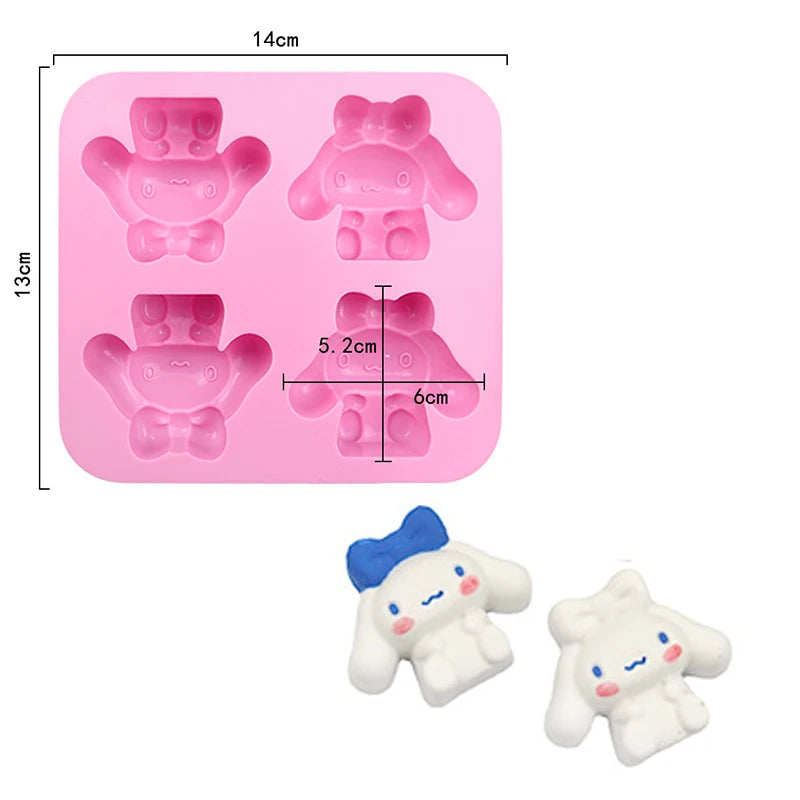 Cartoon Silicone Molds for Baking | Animal Chocolate & Soap Moulds – Stitch, Bear, Duck