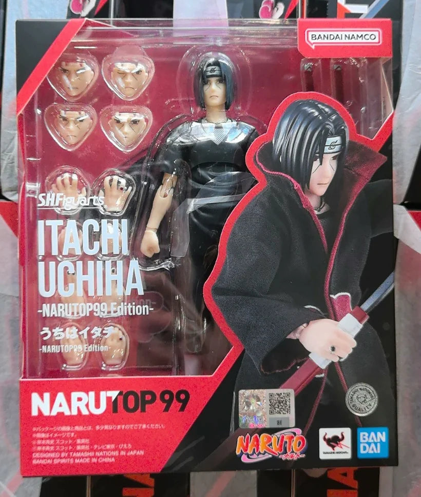 BANDAI S.H.Figuarts Itachi Uchiha Narutop99 Figure | Naruto Anime Collectible