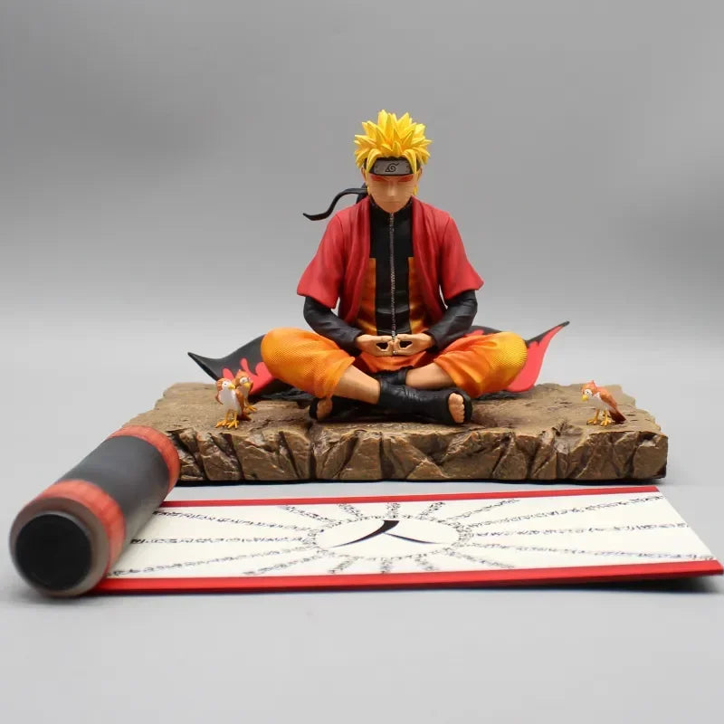 Uzumaki Naruto Anime Figure - 16cm Action Figurine in Meditation Pose - Collectible Statue