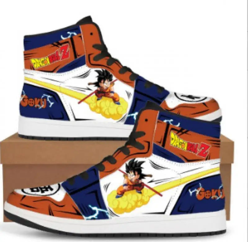 Dragon Ball Z Super Anime Son Goku Sneakers Casual Shoes Basketball Shoes Cartoon Printing Comfortable Flat Shoes Birthday Gift