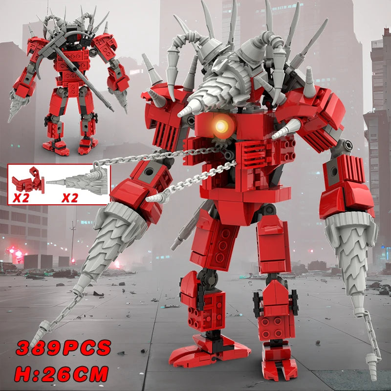 New Skibidi Toileted TVman Multi Joined Mini Action Figures Building Blocks TVman Speakerman Cameraman Model Toys for Kid Gift