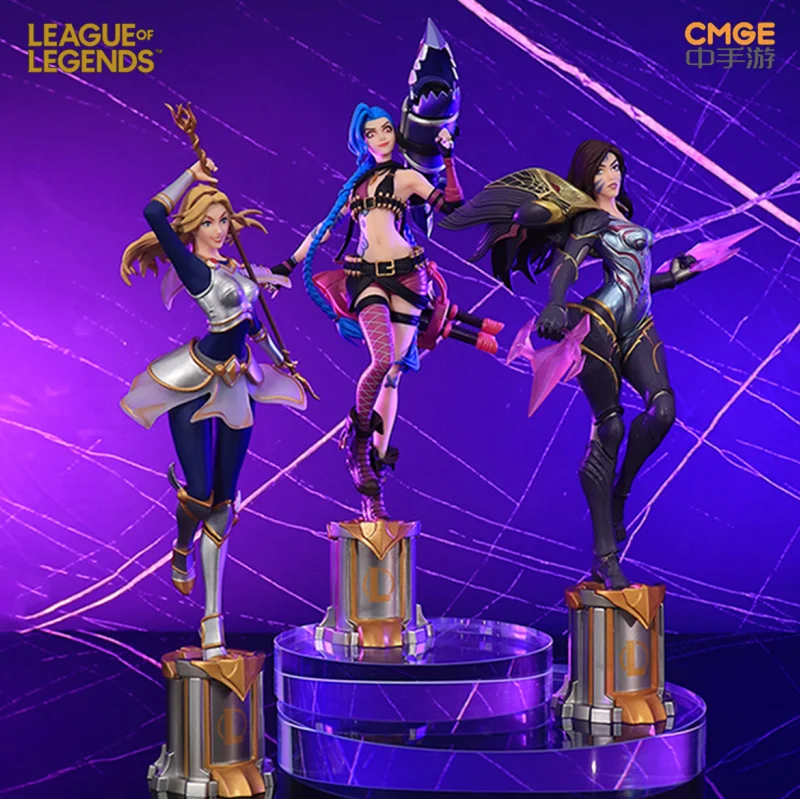 League of Legends Jinx 3D Pen Anime Figurine - Authentic Desk Decoration for Fans