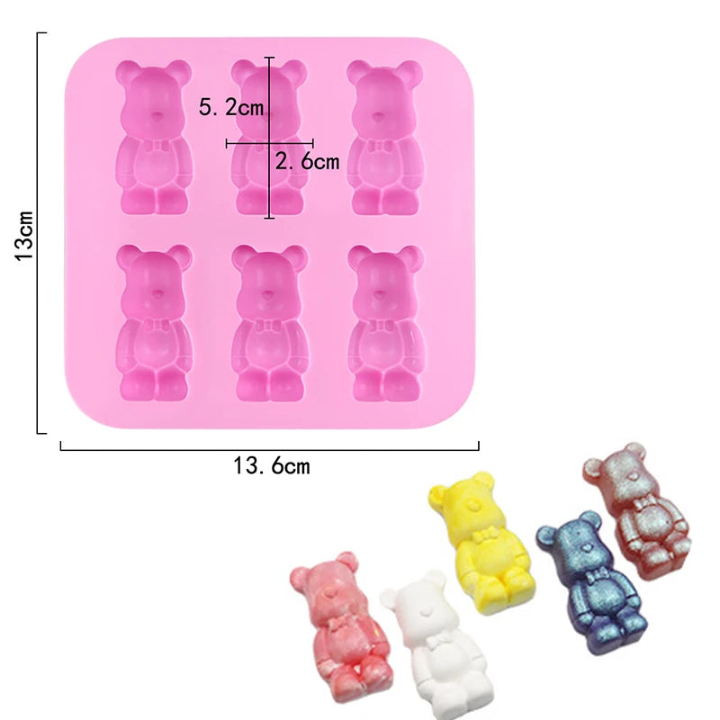 Cartoon Silicone Molds for Baking | Animal Chocolate & Soap Moulds – Stitch, Bear, Duck