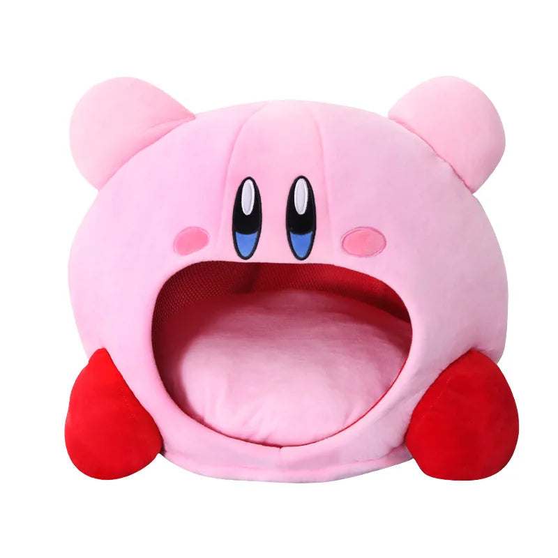 Kirby Plush Nap Pillow & Cat Nest - Kawaii Stuffed Toy for Kids & Pets
