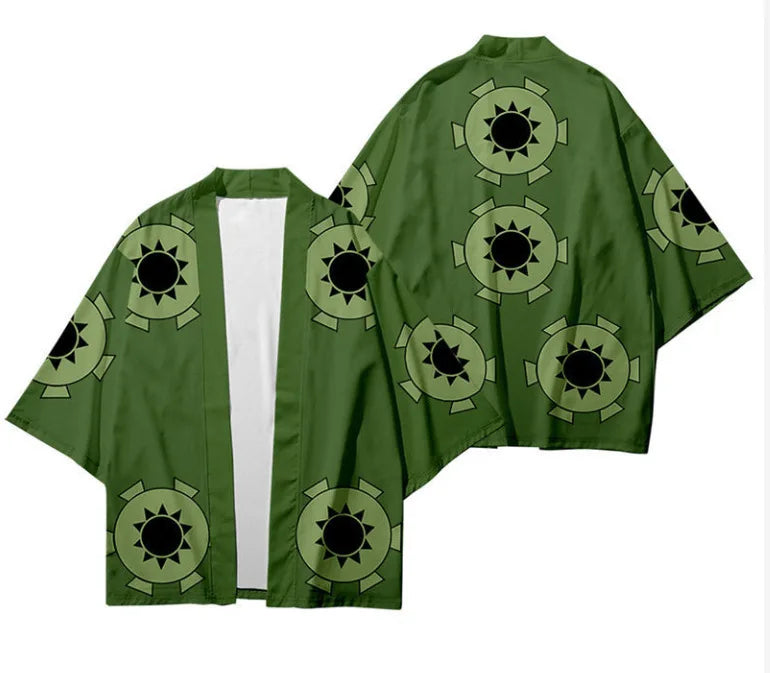 One Piece Cosplay Kimono - Luffy, Zoro, & Ace Cloak Cardigan Robe