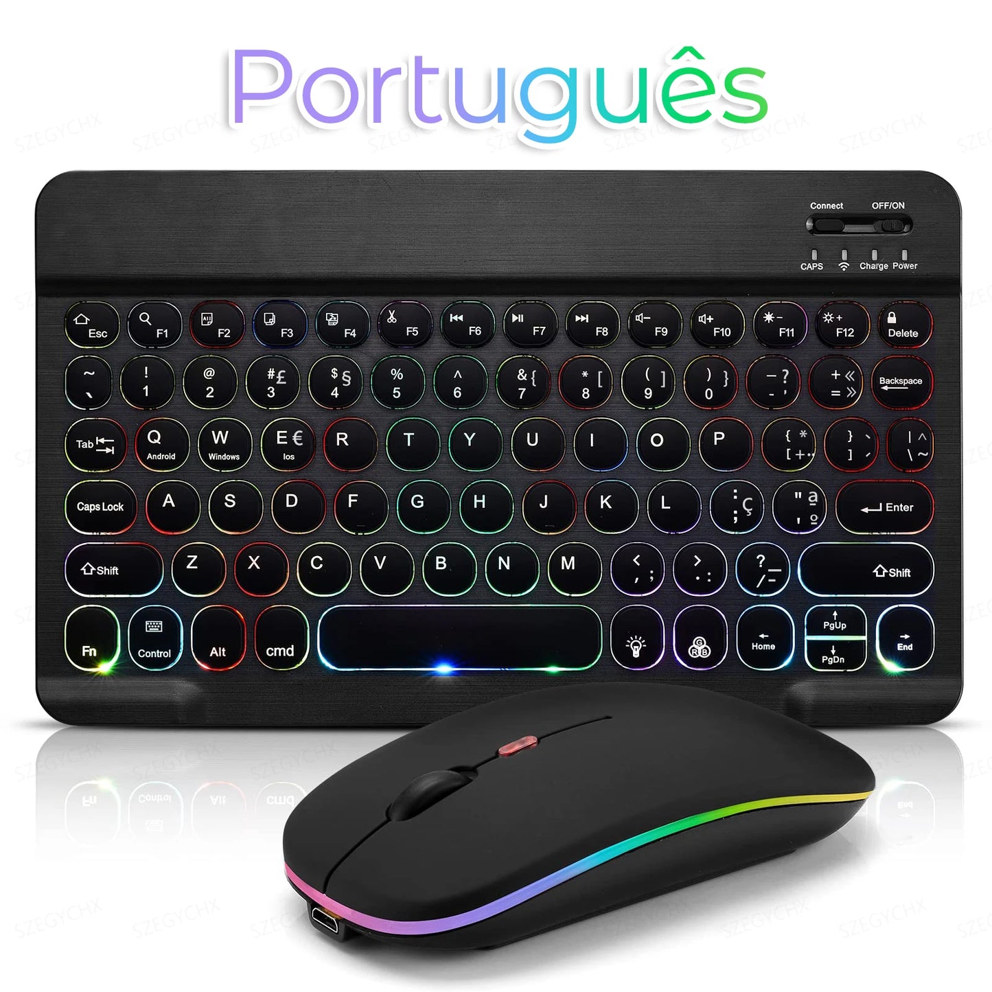 Bluetooth Wireless Magic for iPad 9 Generation Air Pro Mini Keyboard Mouse 11/10/9inch Tablet Keyboard for xiaomi Samsung Huawei