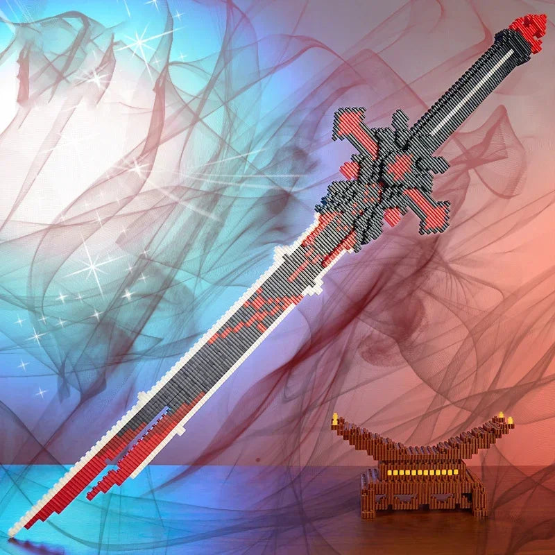 Samurai Sword Building Block Model – DIY Anime Ninja Weapon Toy