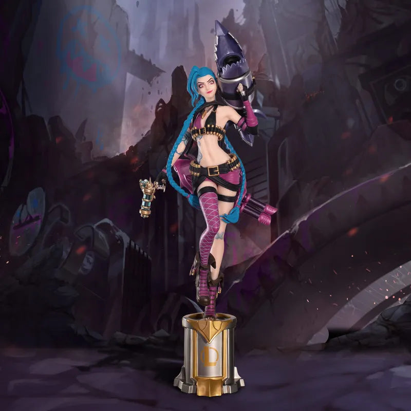 League of Legends Jinx 3D Pen Anime Figurine - Authentic Desk Decoration for Fans