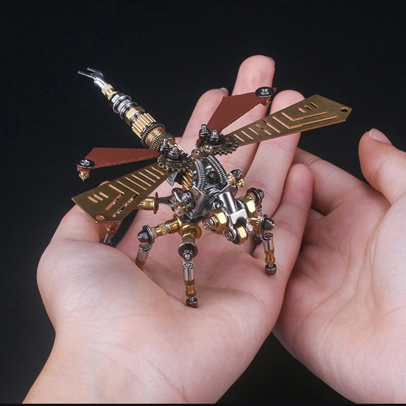 Mechanical Insect Iron Metal DIY Building Blocks 3D Three-Dimensional Assembly Model Puzzle toys Birthday Gift for Kid Adult