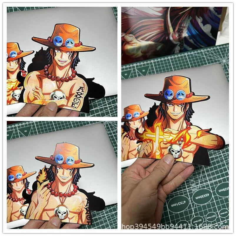 One Piece 3D Transform Sticker - Gear 5 Sun God Nika Luffy for Cars, Laptops & More