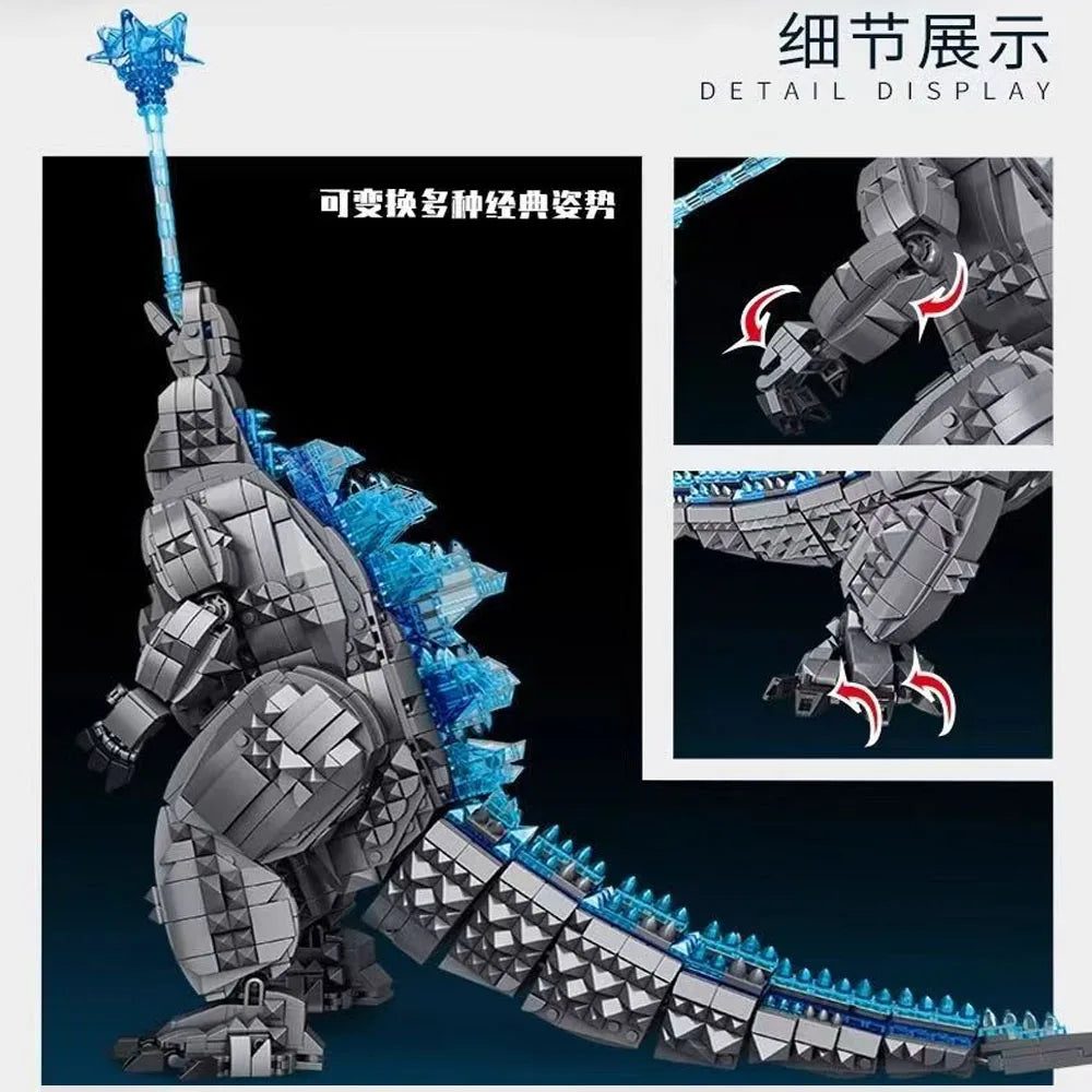 In stock games Monster dinosaur movie Series moc Building Block model toy cus-laa gifts Christmas kids set 1284pcs