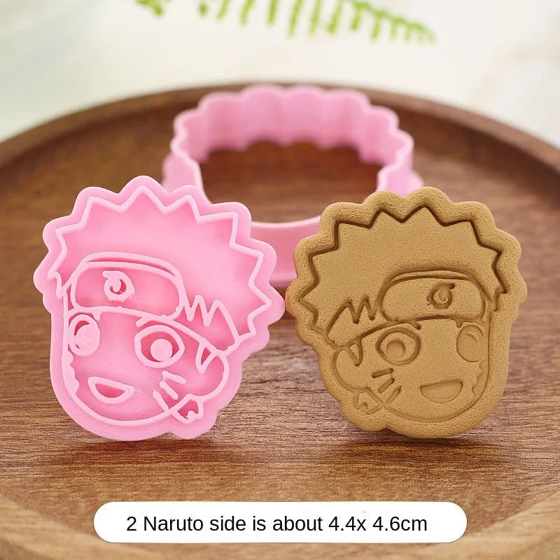 Naruto Cookie Cutter Set | 3D Anime Biscuit & Sandwich Molds for Fun Baking