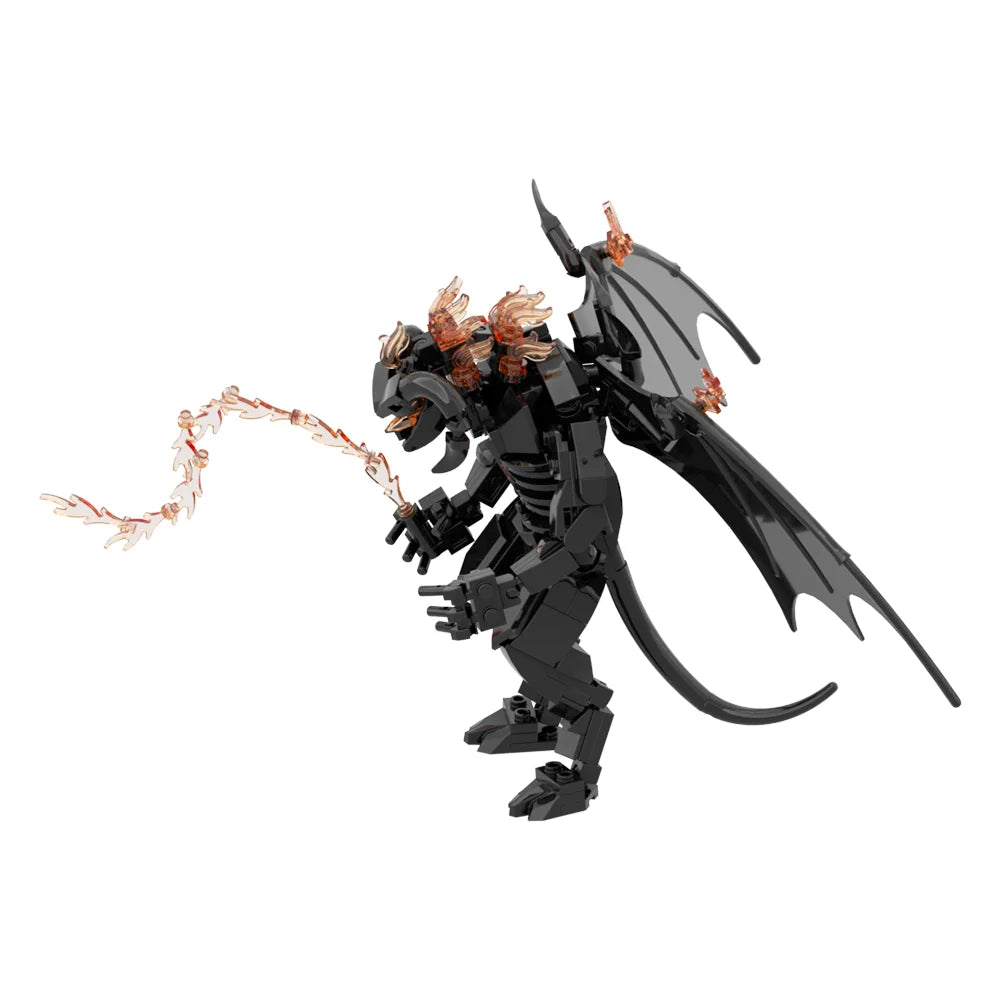 Gobricks MOC Rings Movie Figure Balrogs Monster Building Block Set Balroged of Moria Bricks Demons Model Toys Gifts Juguetes