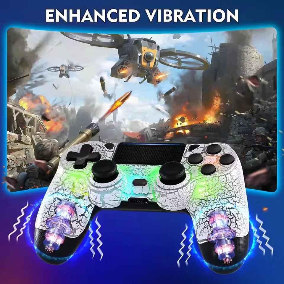 2026 New Wireless Game Controller for PS4/Slim/Pro Wireless Gamepad For PC Dual Vibration Joystick For IOS/Android