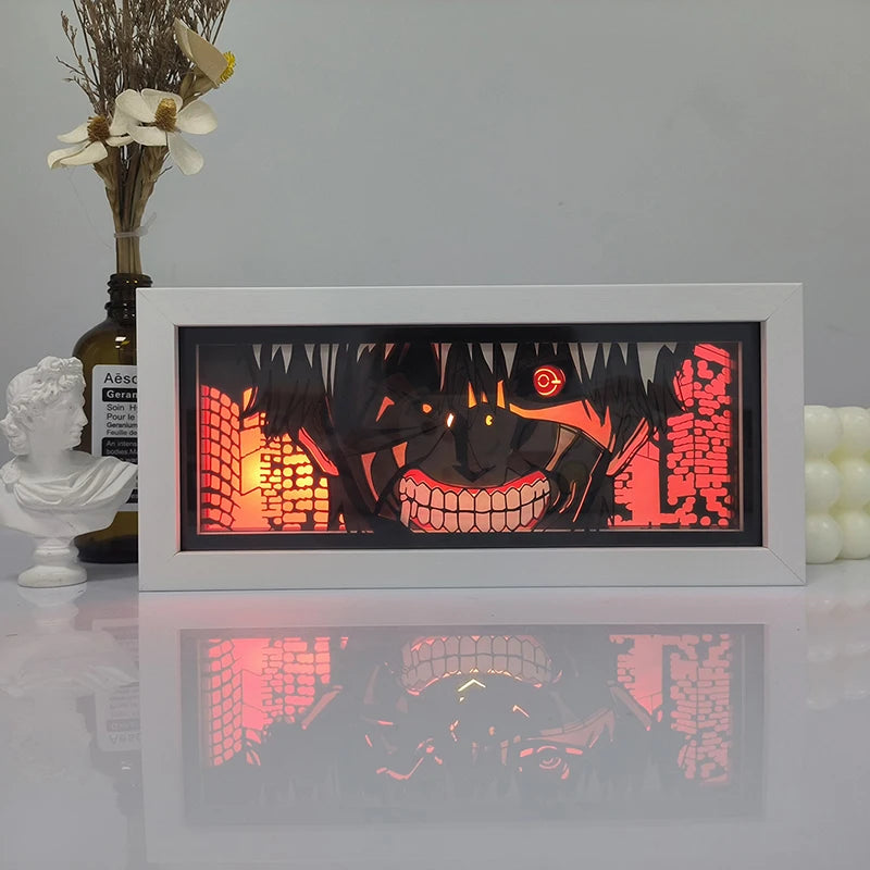 Anime LED Light Box – Manga Paper Carving Desk Lamp for Kids & Collectors