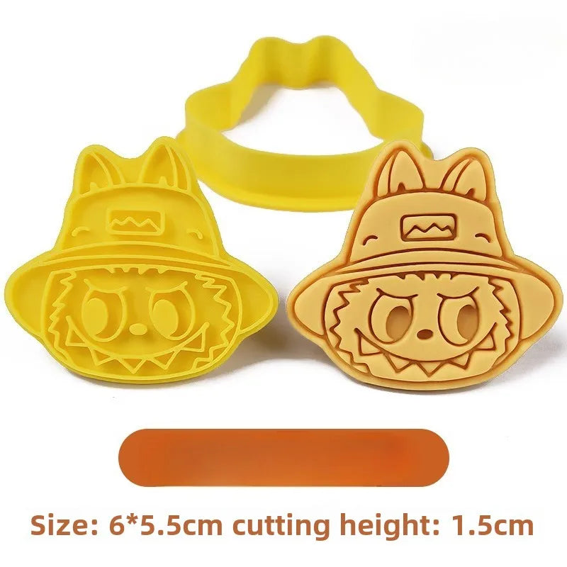 LABUBU 3D Cookie Cutter | Kawaii Anime Biscuit Mold & Baking Stamp