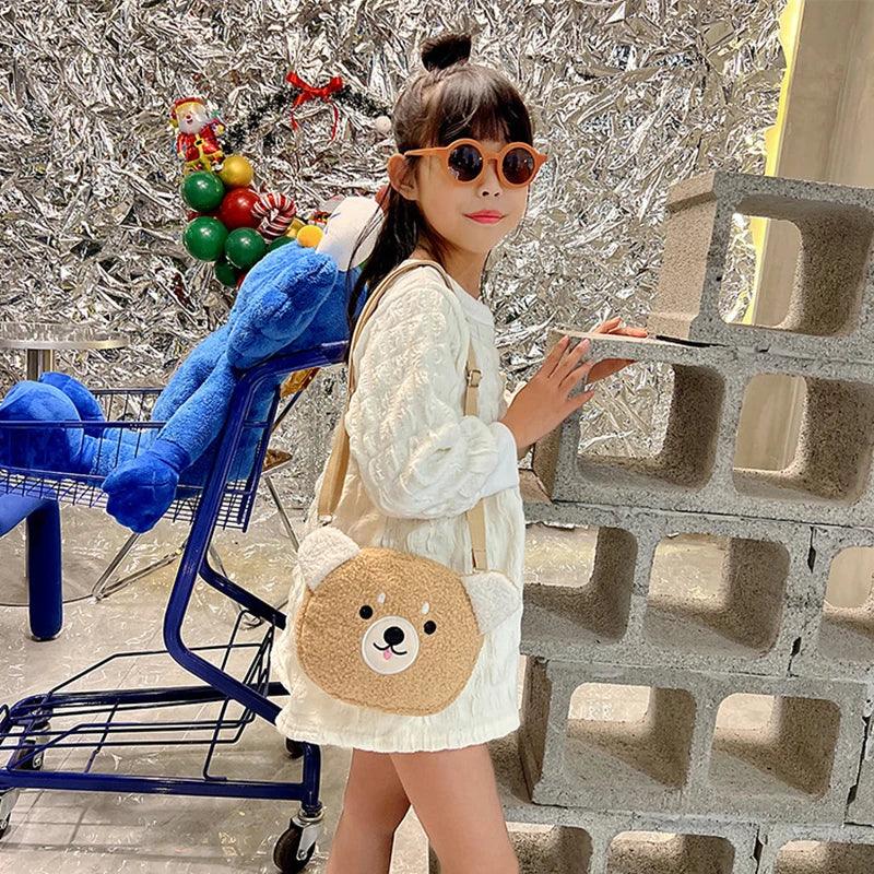 Kawaii Cartoon Plush Shoulder Bag - Adorable Women’s Crossbody for Phones & Accessories