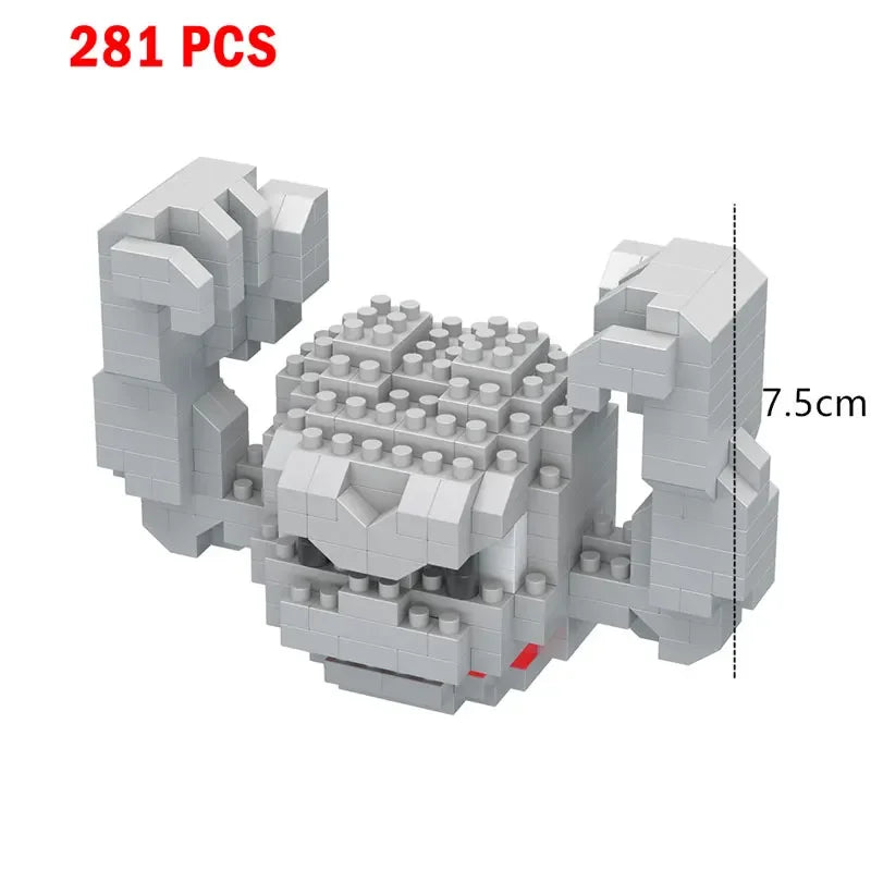 66pcs Pokemon Small Building Nanoblock Cartoon Pikachu Animal Model Education Game Graphics Pokemon Toys For Kids Birthday