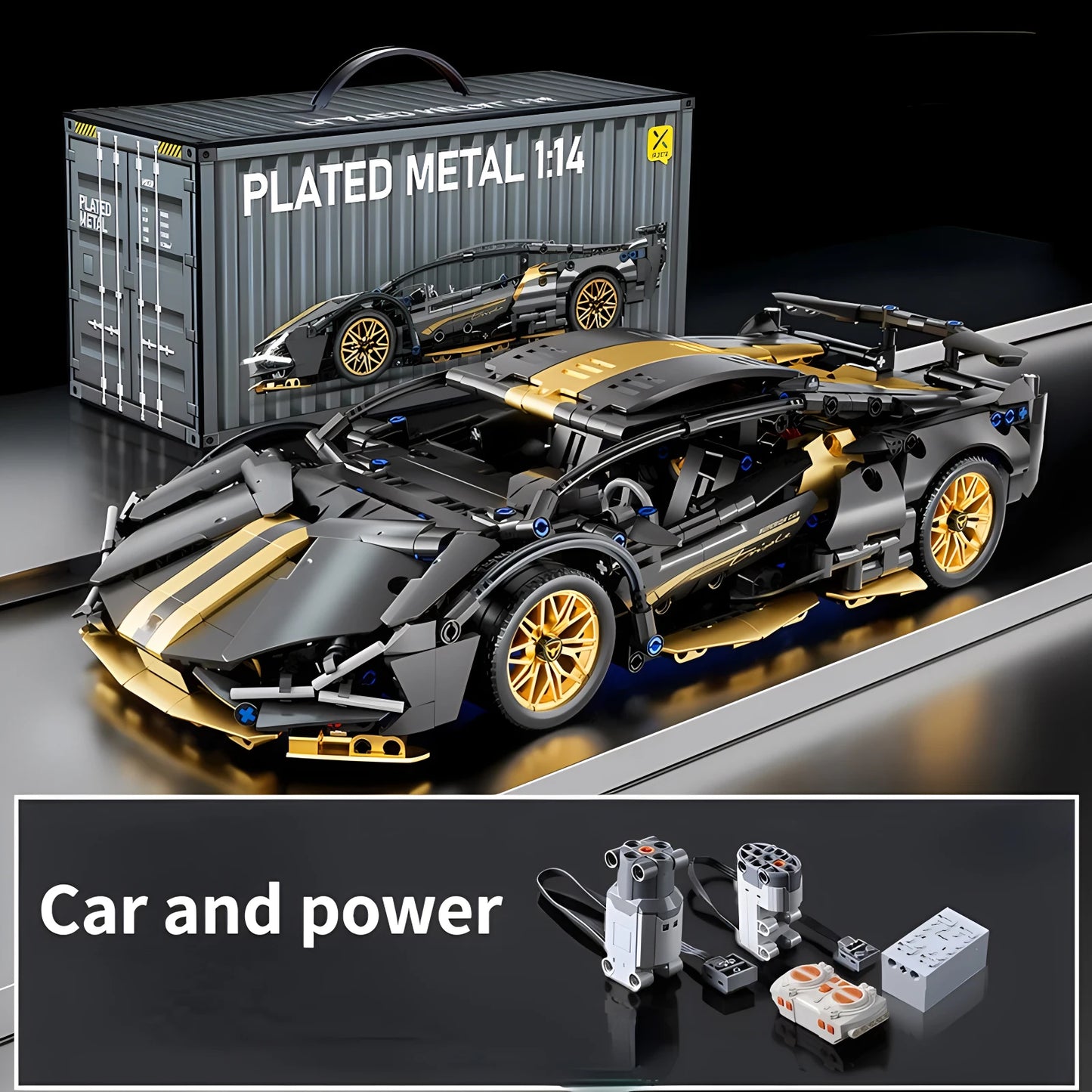 Technical Racing Sport Car Model Building Blocks technic adults 1:14 DIY Supercar Brick Puzzle Toys Kid Adult Gift(1280+granule)