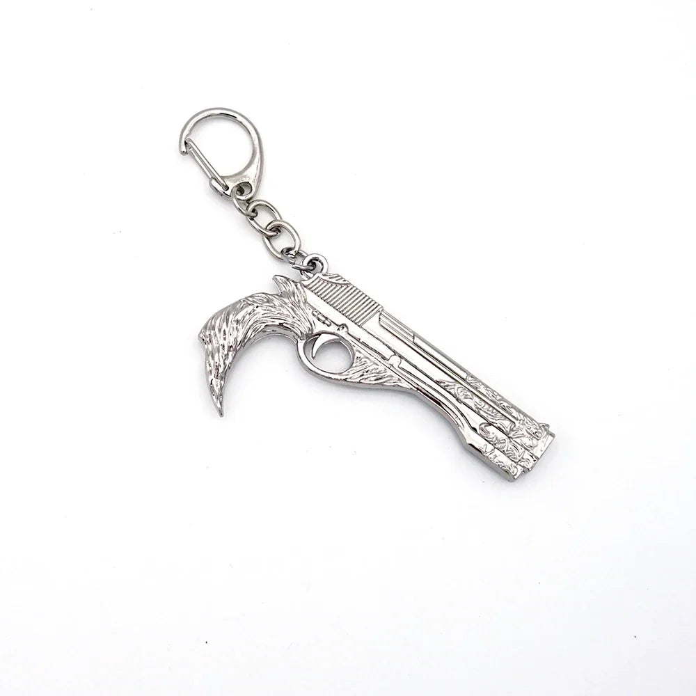 DMC Devil Dante Sword Rebellion Awakening Keychain Game Peripherals May Nero Red Queen Revolver Ebony & White Ivory Cry Keychain