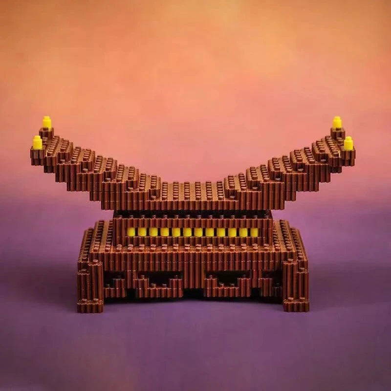 1123PCS Samurai Sword Building Blocks Anime Ninja Weapon Model Assembly Bricks Boys Toy Idea Desktop Ornaments Kids Toys Gifts