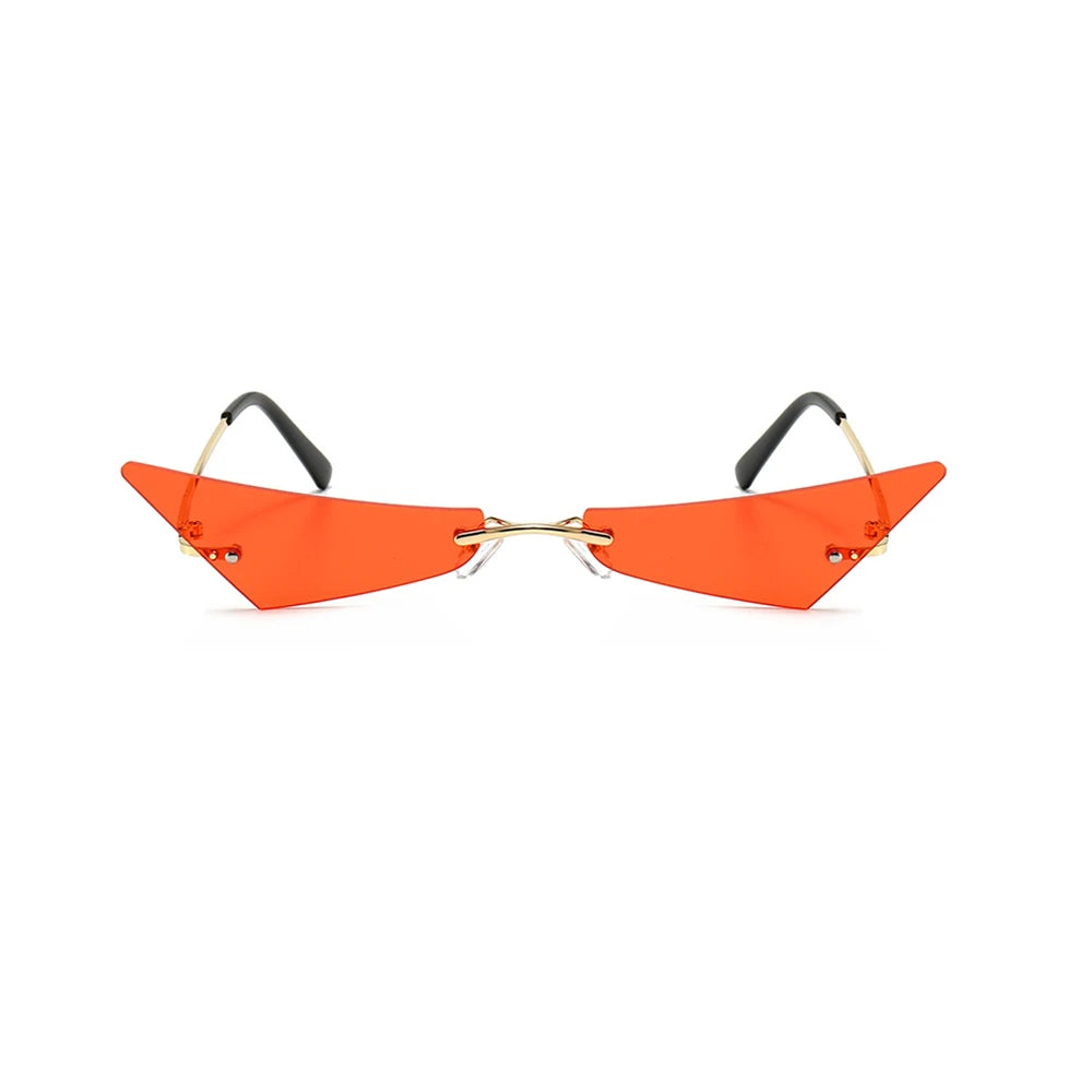 Genshin Impact Mavuika Cosplay Glasses – Red Geometric Sunglasses for Halloween & Carnival