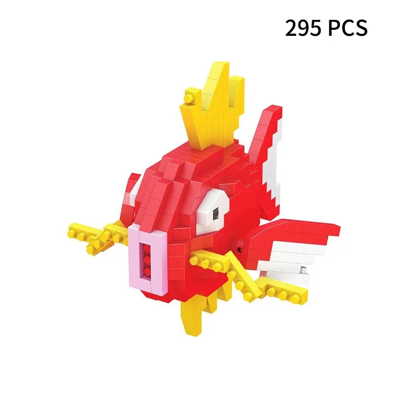 Building Blocks Assembly Anime Picachu Charizard Doll Blastoise Bulbasaur Gengar Bricks Figures Toy for Kid Gift
