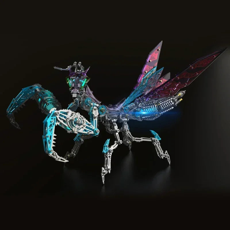 New Mechanical Praying Mantis Metal DIY Punk Praying Mantis Stainless Steel Insect Assembly 3D Puzzle for Adult and Children