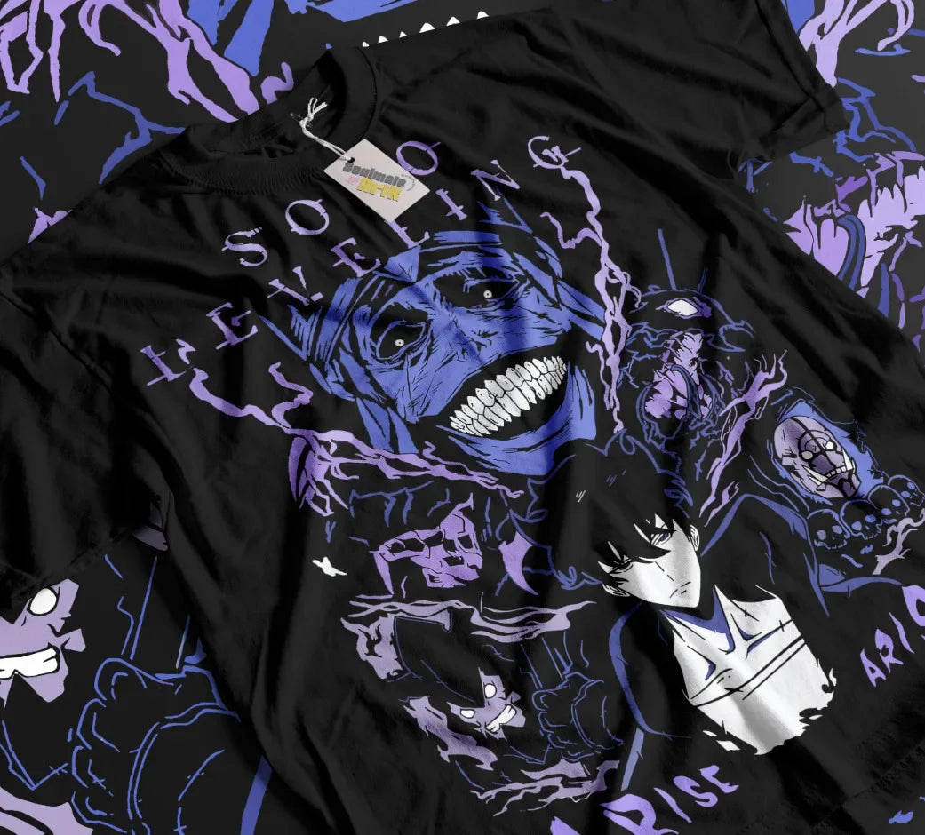 Solo Leveling Sung Jin-Woo T-Shirt – Unisex Soft Cotton Anime Tee