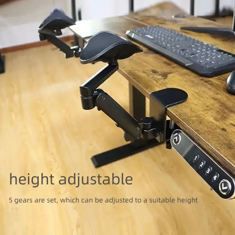 New Metal Ergonomic Arm Rest Wrise Support Computer Home Office Mouse Hand Desk Adjustable Mouse Pad Armrest Bracket Console