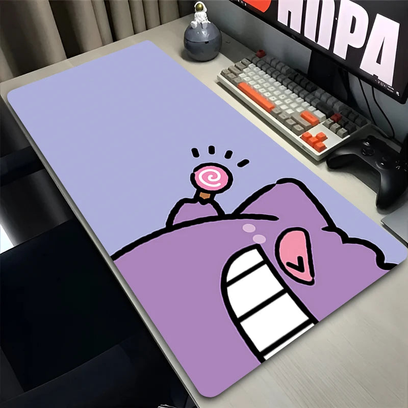 Mouse Pad Laptop Gaming Accessories Keyboard Pad Japan Anime P-pokemonS Gamer Mousepad PC Kawaii G-gengar Purple Desk Mouse Mat