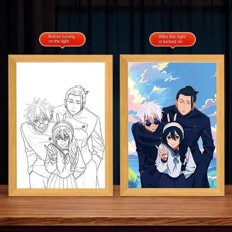 Light Up Your World with a Jujutsu Kaisen LED Photo Frame Lamp! - Rexpect Nerd