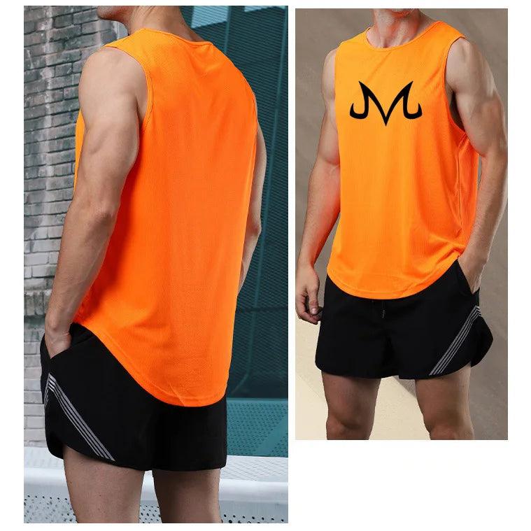 Level Up Your Workout Style! Anime Print Tank Top for Men - Quick-Dry, Breathable, Perfect for Gym, Fitness & Summer Training