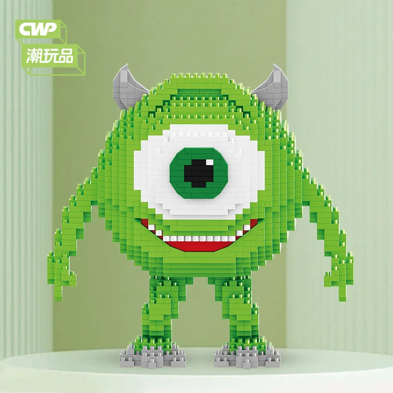 Monster University Micro Building Blocks James Mike Model Anime Diamond Mini Brick Figure Toy For Christmas Gift